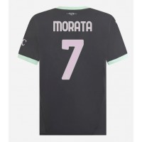 AC Milan Alvaro Morata #7 Tretí futbalový dres 2024-25 Krátky Rukáv